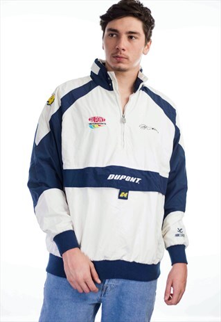 VINTAGE NASCAR LOGO RACING JACKET 90S L 21.6