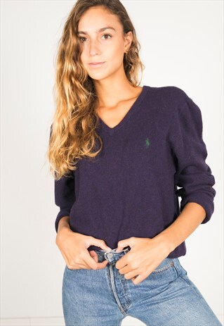 VINTAGE 80S POLO RALPH LAUREN JUMPER / R4124C604