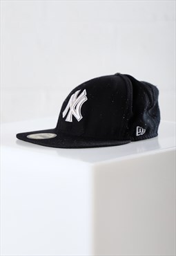 Vintage New Era Yankees Cap Black MLB Summer Fitted Hat