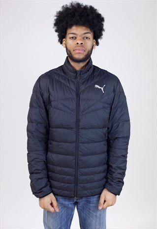 VINTAGE 90'S PUMA SPORTS LIGHT PADDED ZIP-UP JACKET