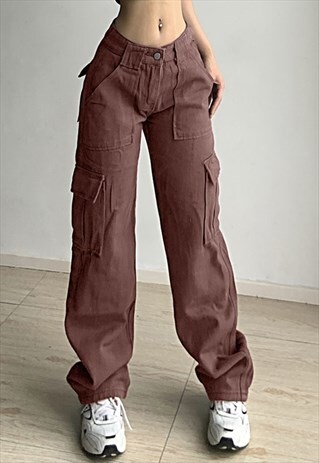 MIILLOW POCKET PANEL CASUAL LOOSE MID-RISE JEANS