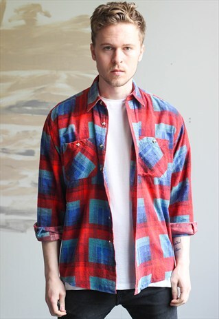 VINTAGE FLANNEL SKATER SHIRT