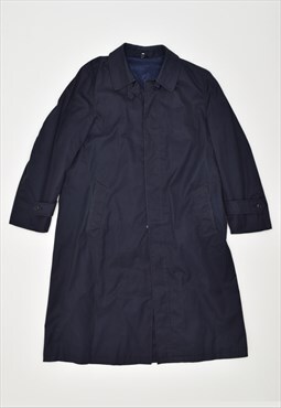 Vintage 90's Trench Coat Navy Blue