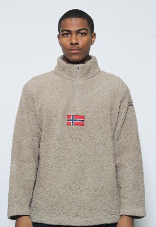 VINTAGE NAPAPIJRI FLEECE BEIGE