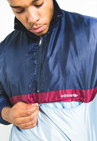 VINTAGE 80S 1/4 ZIP ADIDAS JACKET / S2596