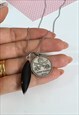 1970'S VINTAGE SILVER COIN AND SHARD PENDANTS NECKLACE