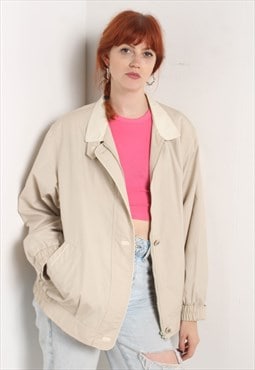 Vintage 90's Harrington Jacket Beige