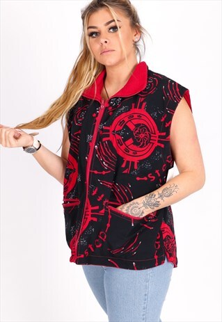 VINTAGE PATTERN GILET NJ1203