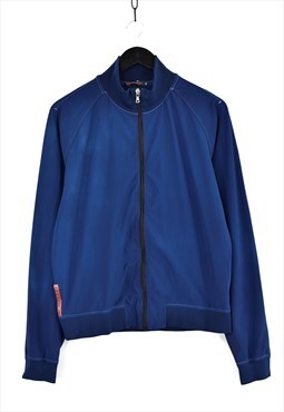 Vintage Prada Blue Zip Jumper Jacket