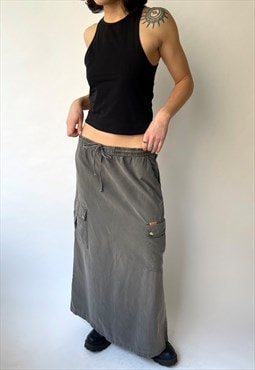 Vintage Grey Cargo Skirt