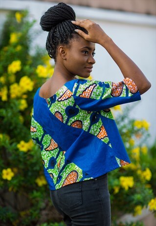 ROBBIN AFRICAN PRINT TOP