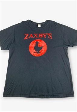 Vintage zaxby's restaurant t-shirt black xl BV18008