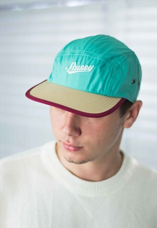 VINTAGE STUSSY BASEBALL CAP LOGO 90S X 1.9