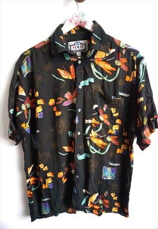 VINTAGE HAWAII SHIRT HAWAIIAN SHIRTS OXFORD TOP HIPSTYER