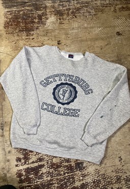 Vintage 80s Jansport Grey USA College Sweatshirt