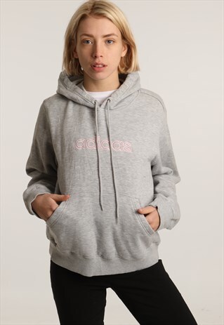 90S ADIDAS EMBROIDERED LOGO HOODIE