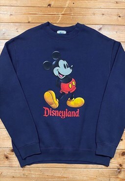 Vintage Disneyland Mickey Mouse navy sweatshirt small 