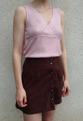 90S BUTTON DOWN SKIRT