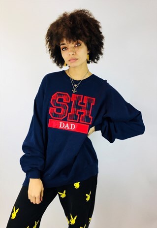 VINTAGE 80'S USA AMERICAN GRAPHIC SWEATSHIRT