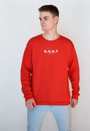 RED GOAT (WHITE) SWEATSHIRT