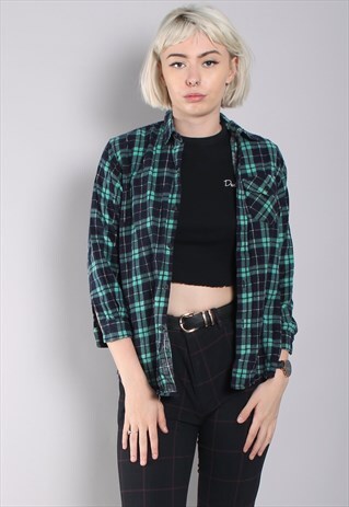 VINTAGE CHECK FLANNEL SHIRT