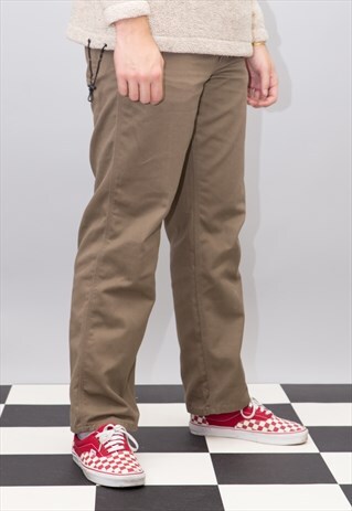 VINTAGE KAKI CARHARTT WORKER SKATER TROUSERS