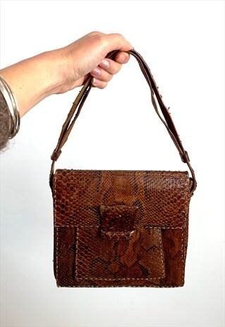 Vintage 70s Real Leather Bag