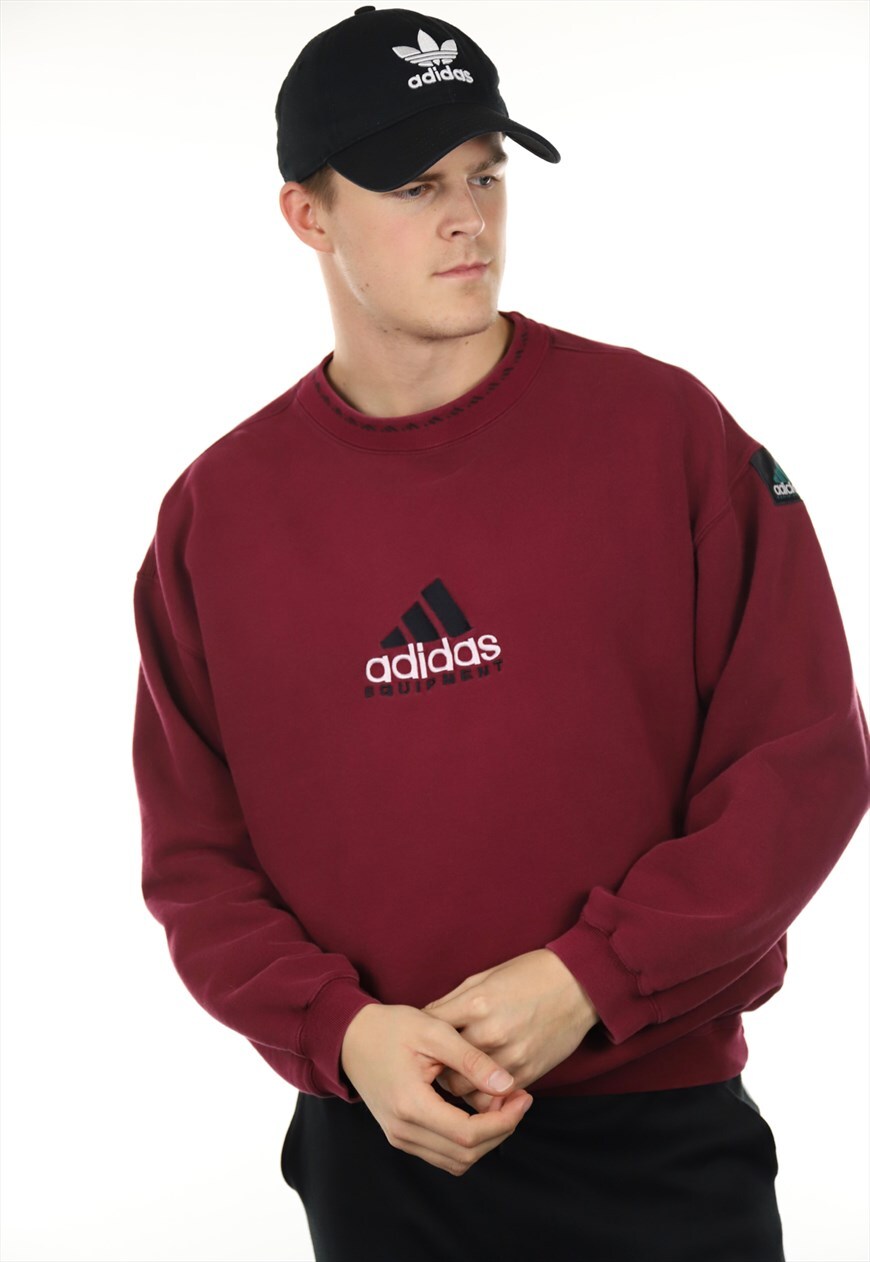 burgundy adidas jumper