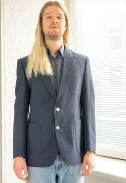 Vintage Navy Suit Jacket