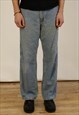 VINTAGE CARHARTT CARPENTER PANTS MEN'S LIGHT BLUE