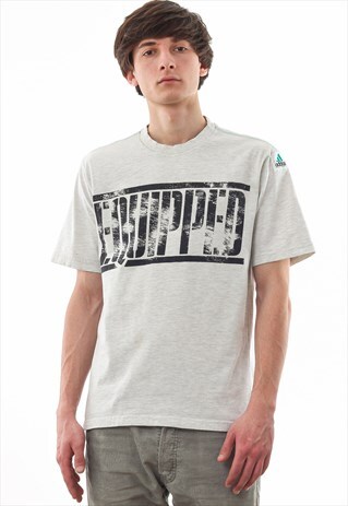 VINTAGE ADIDAS EQUIPMENT TEE 90S GREY