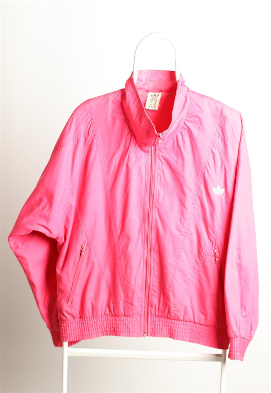 Vintage pink hot sale adidas jacket