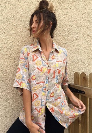 OVERSIZED RETRO 90S 80S VINTAGE UNISEX FESTIVAL SHIRT