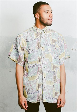 VINTAGE PATTERNED SILK SHIRT