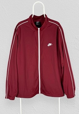 Nike Red Track Top Jacket Striped Mens XXL