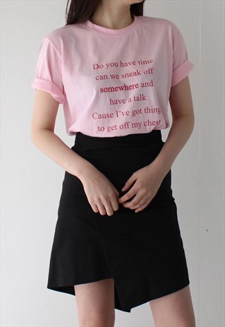 SOMEWHERE LETTERING T-SHIRTS