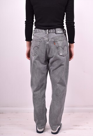 LEVI'S WOMENS VINTAGE JEANS W31 L30 GREY 90'S