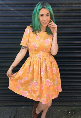 VINTAGE FLORAL SUMMER DRESS
