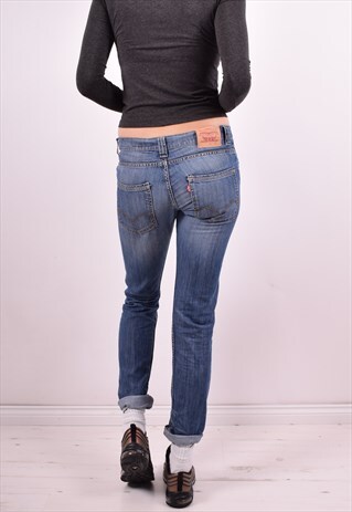 LEVI'S WOMENS VINTAGE JEANS W30 L30 BLUE 90'S