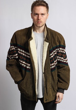 VINTAGE AZTEC SHERPA JACKET