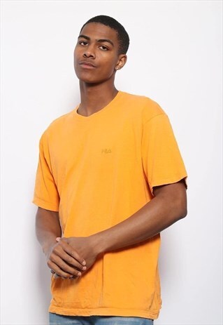 VINTAGE FILA LOGO T-SHIRT ORANGE