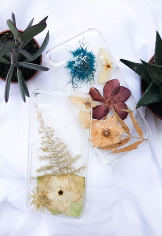 HANDMADE PHONE CASES/ PHONE COVERS WITH REAL PRESSED FLOWERS