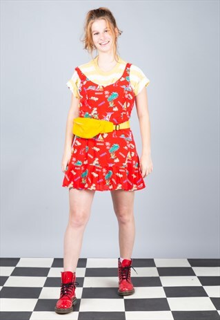 VINTAGE 90'S HAWAIIAN MINI HOLLISTER DRESS
