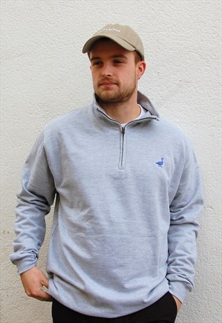 G&G UNISEX GREY GOOSE 1/4 SWEAT