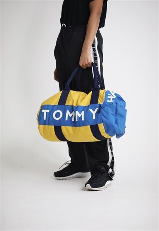 RARE VINTAGE TOMMY HILFIGER WEEKEND DUFFLE BAG