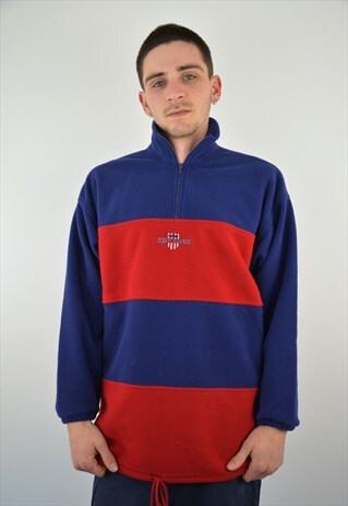 VINTAGE 1/4 ZIP FLEECE SWEATER FOR MEN