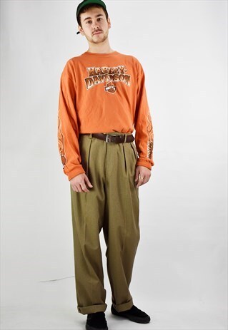 VINTAGE 90S TOMMY HILFIGER MINIATURE DOGTOOTH CHECK TROUSERS