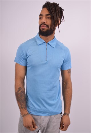 VINTAGE POLO SHIRT BLUE
