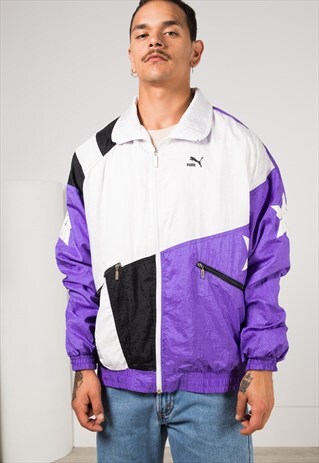 VINTAGE 80S PUMA SHELL SPORT JACKET / S1001