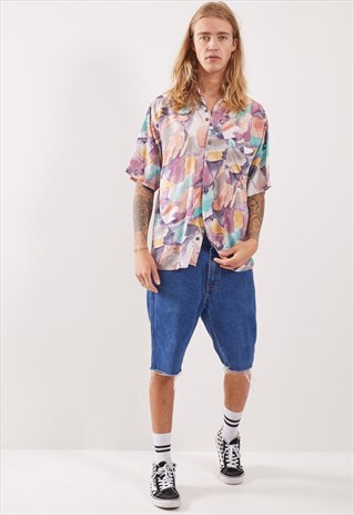 VINTAGE PATTERNED FESTIVAL SHORT SLEEVE SHIRT
